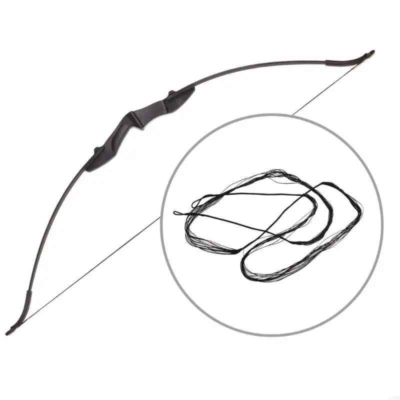 2Pcs Traditional Recurve Bows String, 52Inch Bows String Replacement for Recurve/Long Bows Traditional and Recurve Bows 24BD