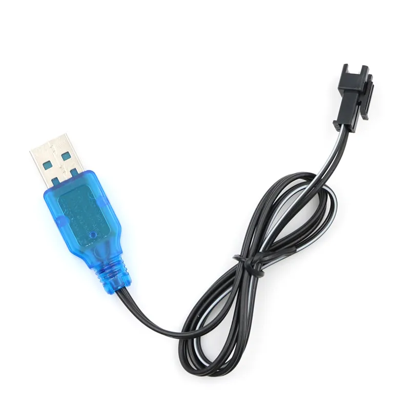 3.7V Black USB Charger Adapter Cable For Remote Control Car Helicopter