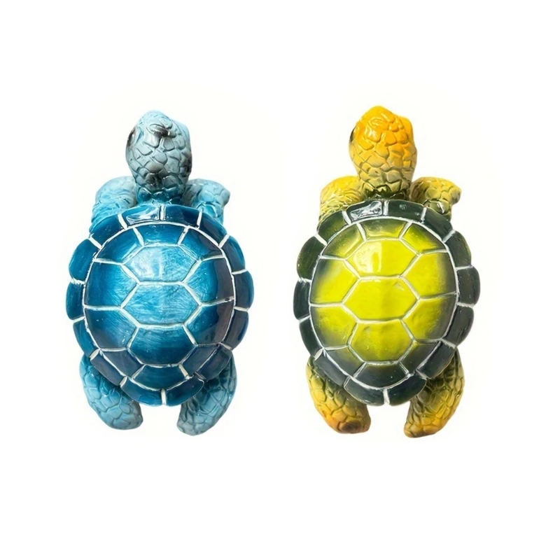 M17D Unique Tortoises Resins Figurine Pots Hanger Planter Adornment Embellishment Suitable for Garden & Home Plant Decoration