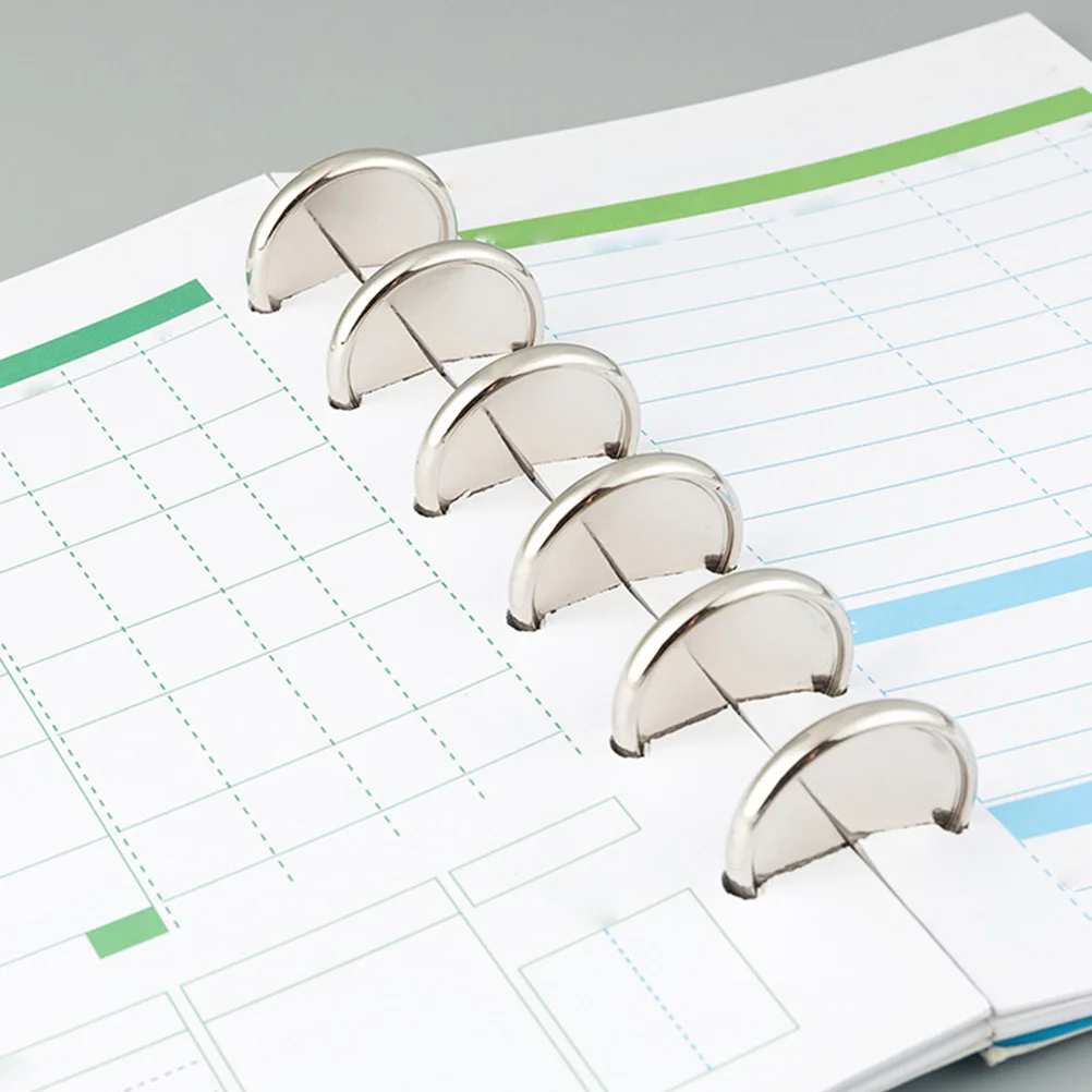 20 Pcs Disc Planner Mushroom Hole Binder Ring Binding Discs Disbound Expansion Mini Notebook