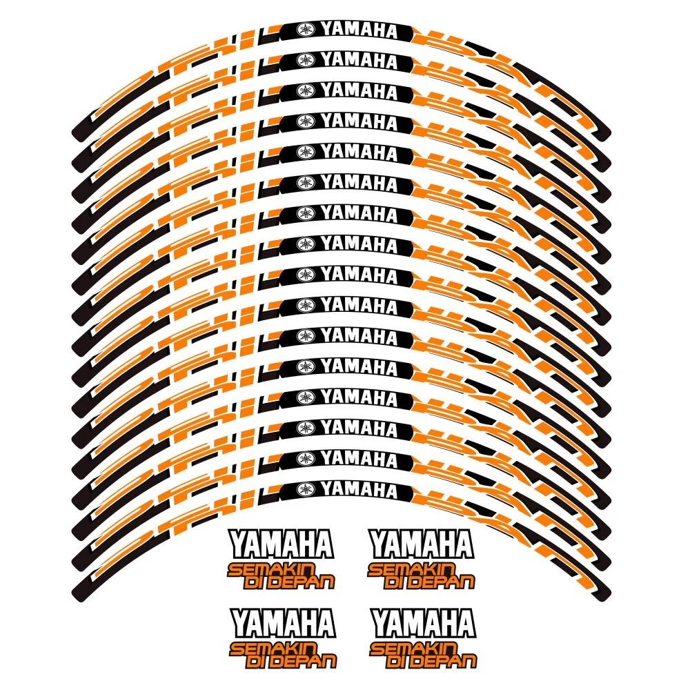 yamaha Semakin Di Depan motorbike Wheel rim compatible sticker kit