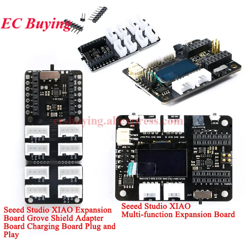 Seeed Studio XIAO Expansion Board Module Seeeduino Grove Shield Charging OLED Screen IIC I2C SPI/UART For Arduino Smart Home/IoT