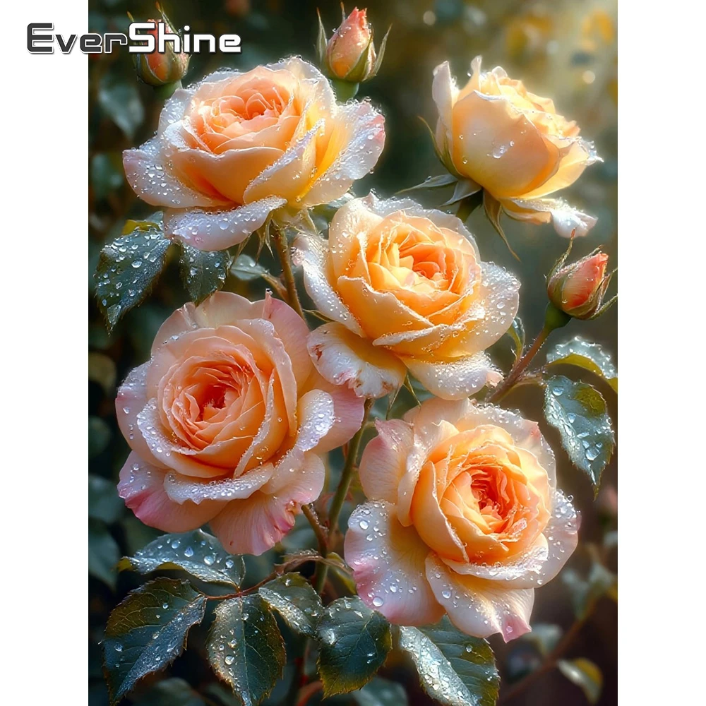Evershine Diamant-Gemälde Rose voller quadratischer Bohrer Stickerei Blume DIY Mosaik romantisches Bild handgemachtes Geschenk