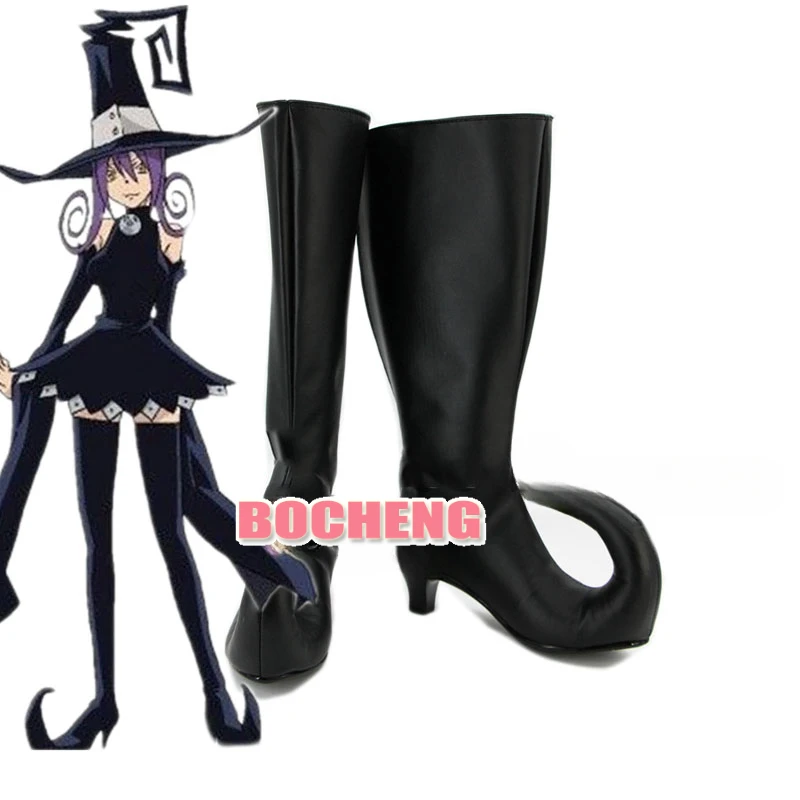 

Anime Soul Eater Blair Cosplay Party Shoes Black Boots Custom Made