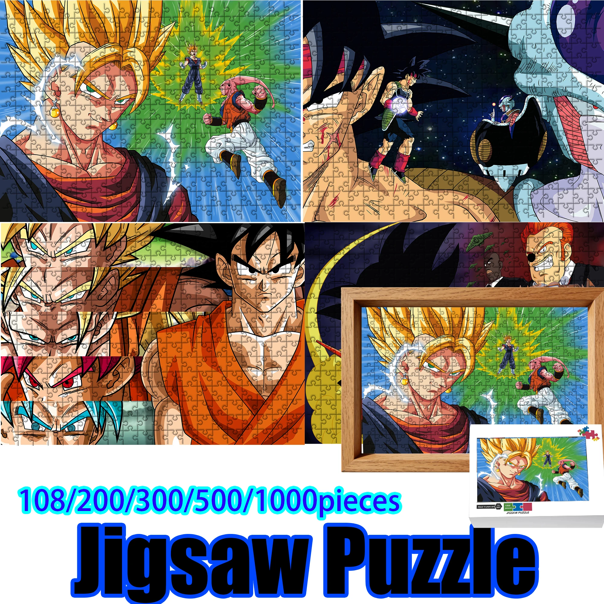 

Dragon Ball Goku Jigsaw Puzzle 108/200/300/500/1000 Pieces Wooden Puzzle High Quality Birthday gift
