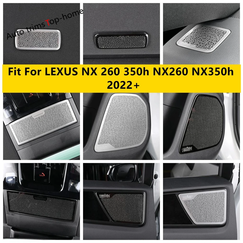 

Stainless Steel Reading Light Audio Dashboard AC Air Door Speaker Frame Cover Trim For LEXUS NX 260 350h NX260 NX350h 2022 2023