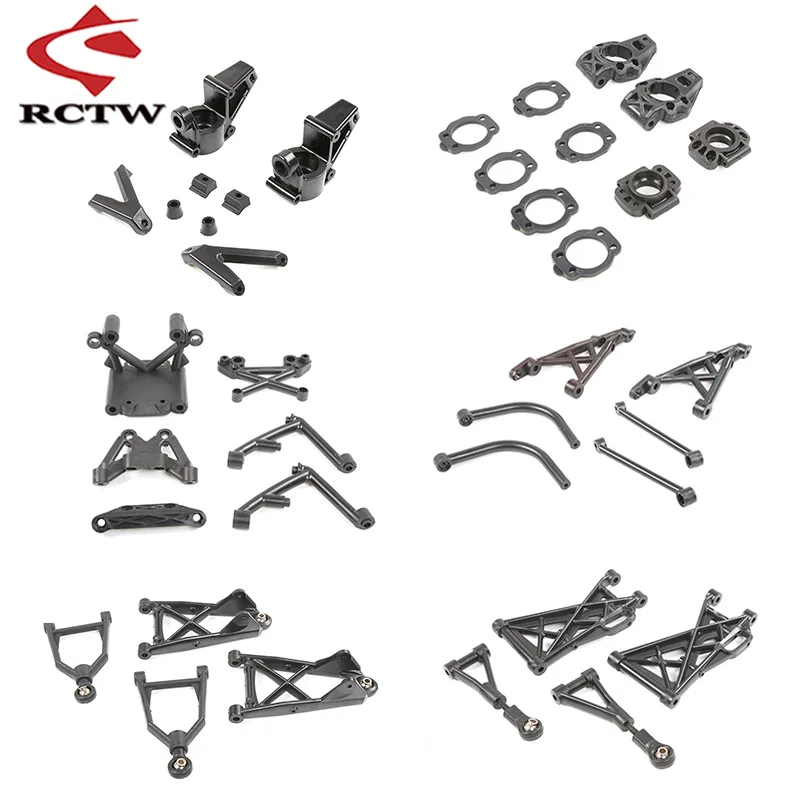 Vorne oder Hinten Hub Carrier/Schock Turm/Suspension Arm Kit für 1/5 HPI ROFUN BAHA ROVAN BAJA KM 5T 5B 5SC RC AUTO SPIELZEUG TEILE