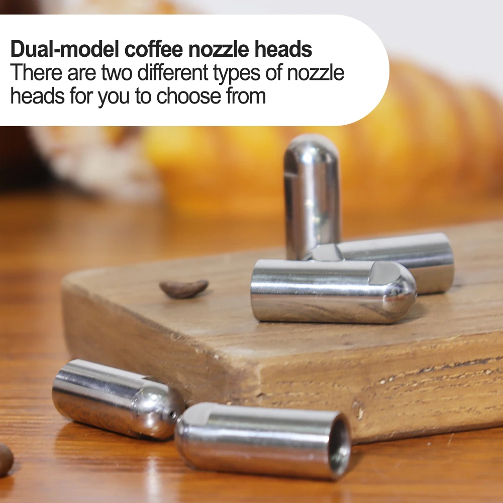 

1 шт., паровая насадка для кофеварки с 3 отверстиями, насадка из нержавеющей стали 30x10 мм для EC9455/9555, для универсального использования на пару