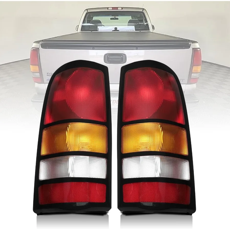 

Tail Lights Housing Assembly Compatible with 19992006 Silverado Sierra 1500 2500 3500 Driver Passenger Side Taillights Rear wit