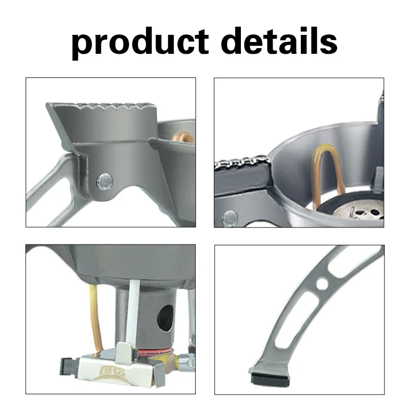 Imagem -03 - Portátil Windproof Whirlwind Fogão a Gás Fogão a Gás Butano ao ar Livre Caminhadas Camping Energy Saving Brs11 1941 Aço Inoxidável