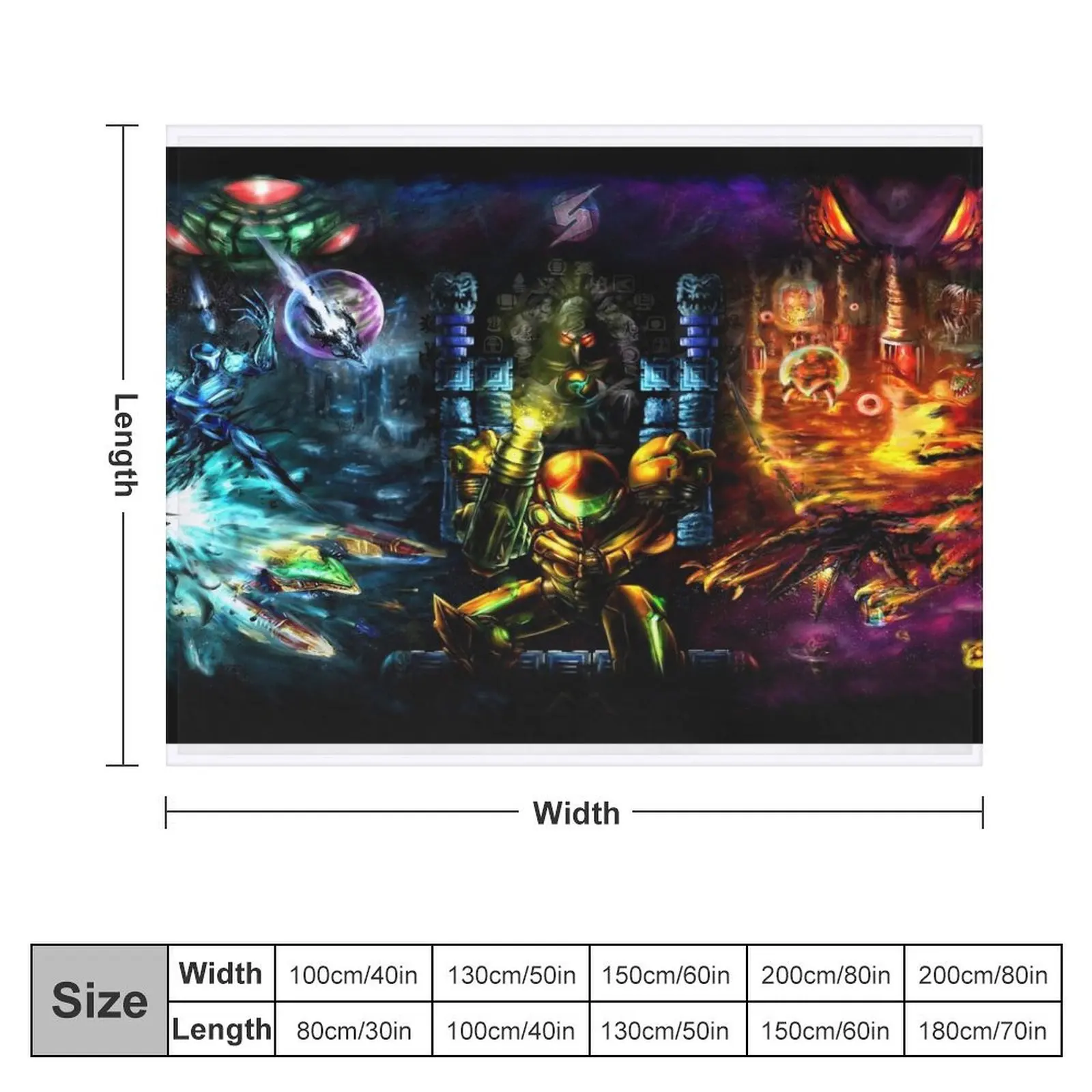 Harmony of a Hunter: 25 Years of Metroid Throw Blanket Decorative Sofas Designers Personalized Gift Bed Fashionable Blankets