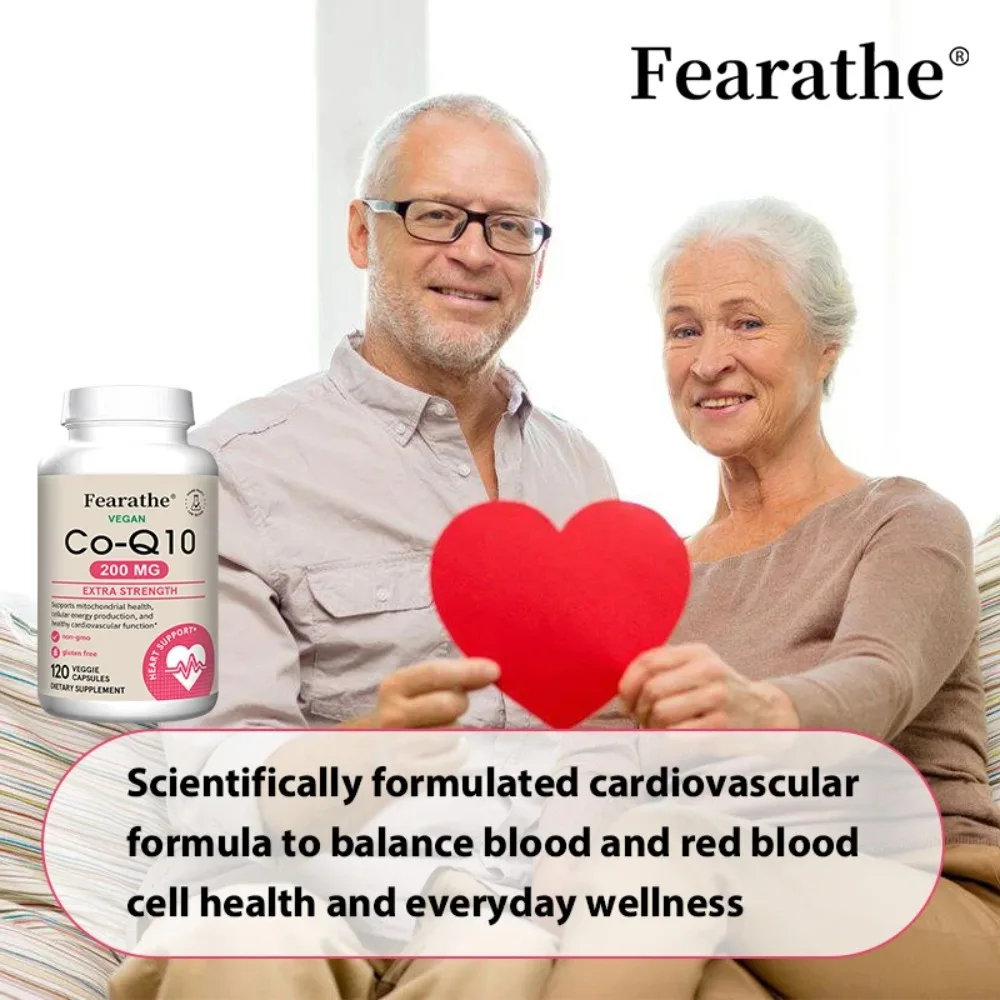 Good for Heart Health Supplement with 200mg CoQ10 - Cellular Energy & Antioxidant Protection, 120 Capsules