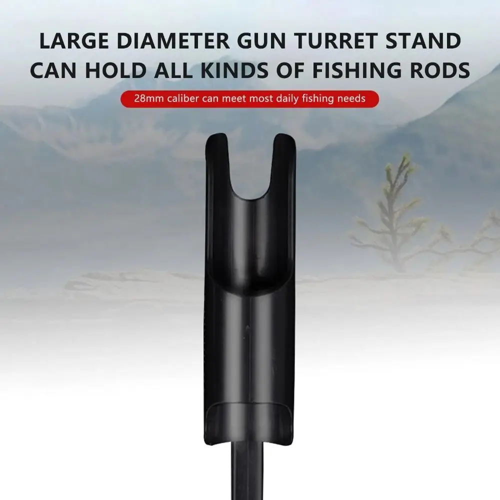 Clip on Bucket Rod Holder Adjustable Quick Release Ice Fishing Holder Foldable Universal Ice Fishing Pole Holder - Image 2