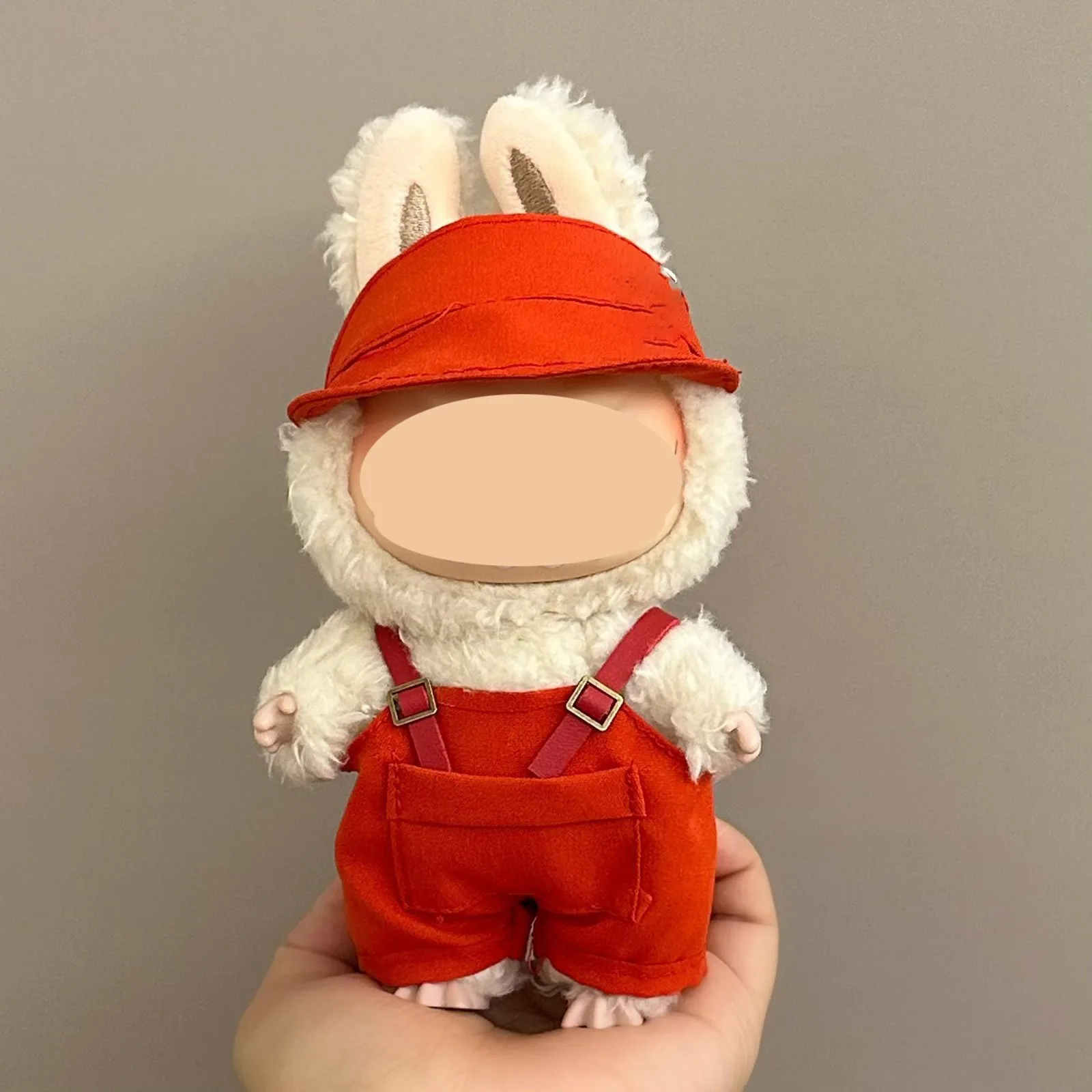 

For Labubu Clothes First And Second Generation Baby Clothes 17cm Doll Sitting Party Clothes Accessories Overalls (without Dolls)
