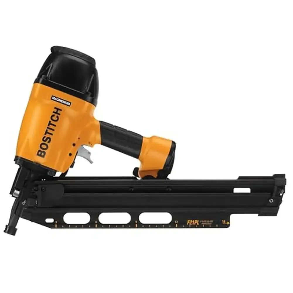 Framing Nailer Round Head 1.5-3.5-Inch Pneumatic Lightweight Magnesium Durable Gun w/ Adjustable Depth Guide & Rafter Hook Nail