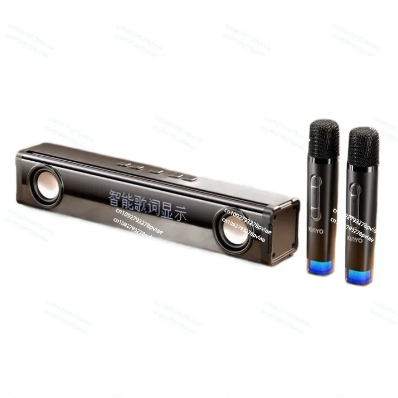 

K100 bluetooth speaker high subwoofer dual speaker long home ktv with lyrics wireless k song stereo