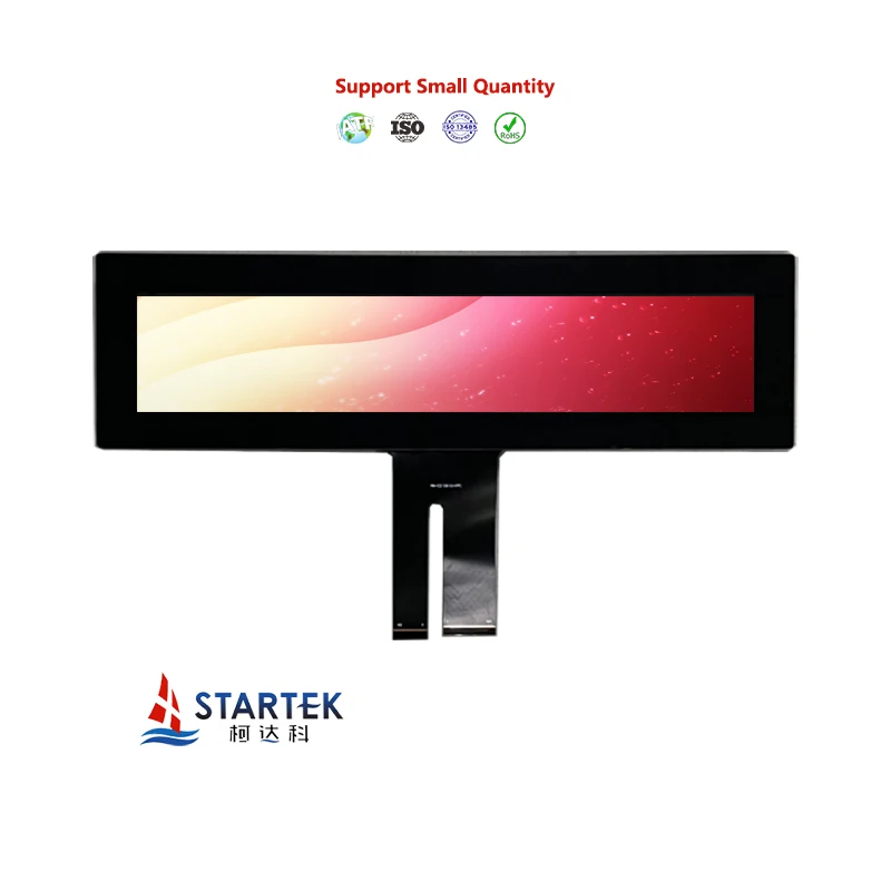 15 Inch Bar Type TFT Capacitive IPS Touch Screen with 1280*242 LVDS Interface Industrial Car Display LCD Modules