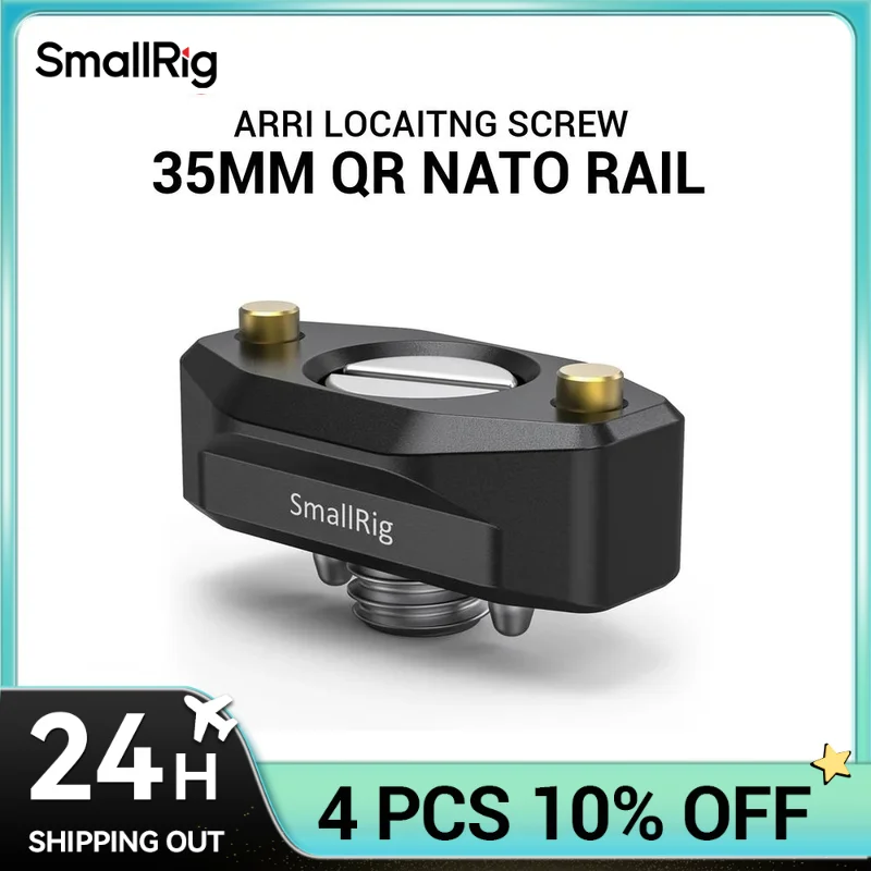 SmallRig DSLR Camera Quick Release NATO Rail with ARRI Locating Screw Anti Off Pins 35mm for Nato Handle  EVF Mount 2501