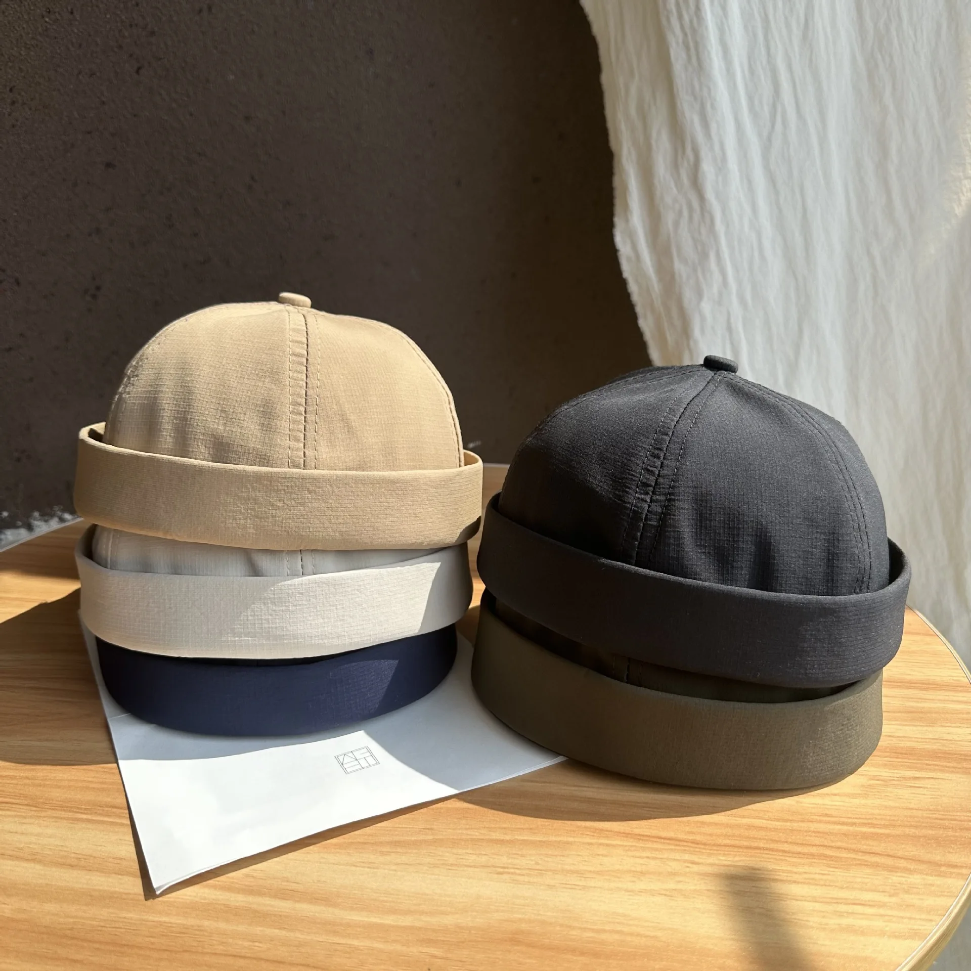 Unisex Green Bear Ear Skull Cap Brimless Cap Adjustable Docker Cap Docker Cap Sd82f3ef4f95c4c8abe3f75d46ecc2  main image 2