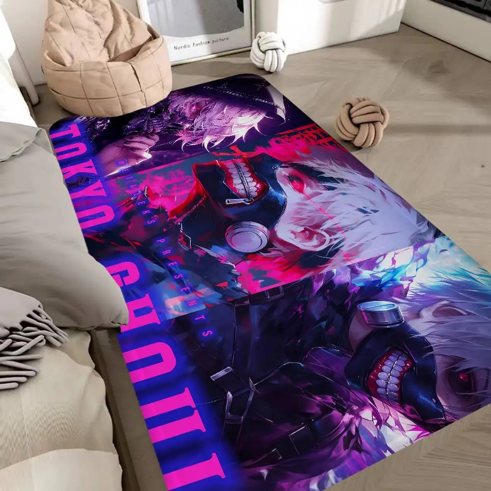 

Коврик для входной двери в стиле аниме «Токийский гуль», моющийся, нескользящий, для гостиной, дивана, кресел, кухни, приветственный придверный коврик