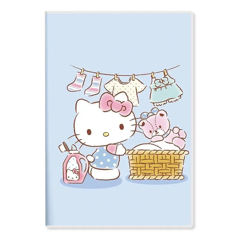 Sanrio Hello Kitty Notebook Study Notepad Journal Girl Heart Stuff Kawaii Study Stationery Wholesale Cute Cartoon Fashion Prize