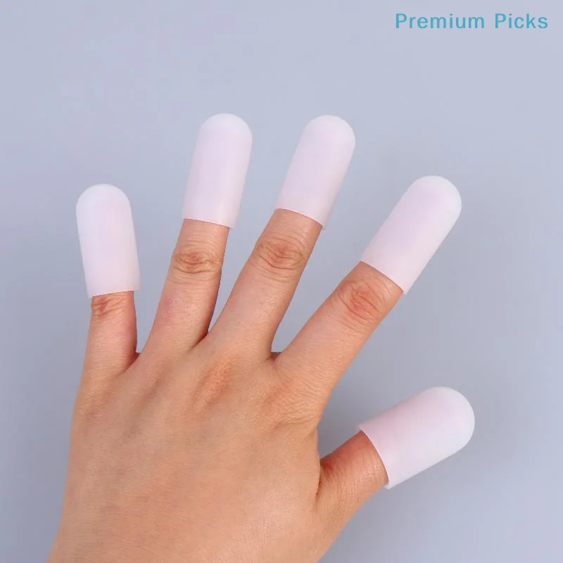 portable5/10Pcs Silicone Finger Cots Heat Resistant for Kitchen and Baking Use