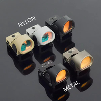 Tactical Red Dot Sight Scope Metal Nylon Material G17 G19 9x19mm Riflescopes Pistol 20mm Practice Shooting Scope Hunting