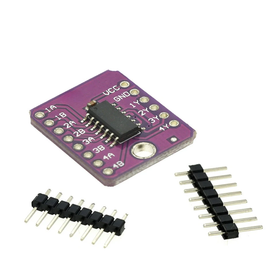 74HC00 Modul Quad 2-Eingang NAND-Gatter Logik-IC Entwicklungsboard 2V-6V Hochgeschwindigkeits-CMOS Breadboard DIY Elektronik – Detail 2