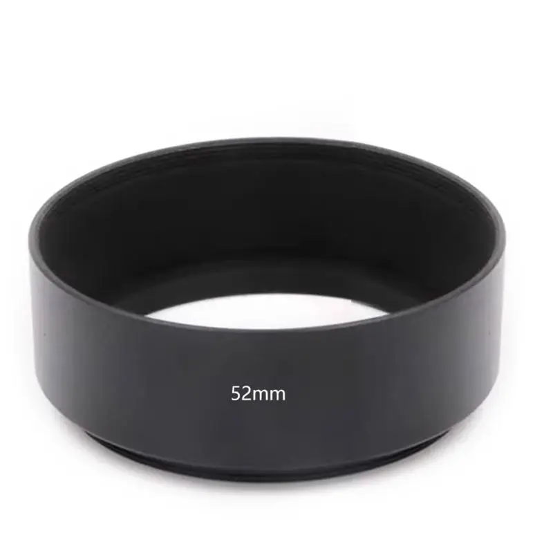 R53C 37 39 40.5 43 46 49 52 55 58 62 67 72 77 82mm Cylindrical Metal Lens Hood for Photographers and Videographers