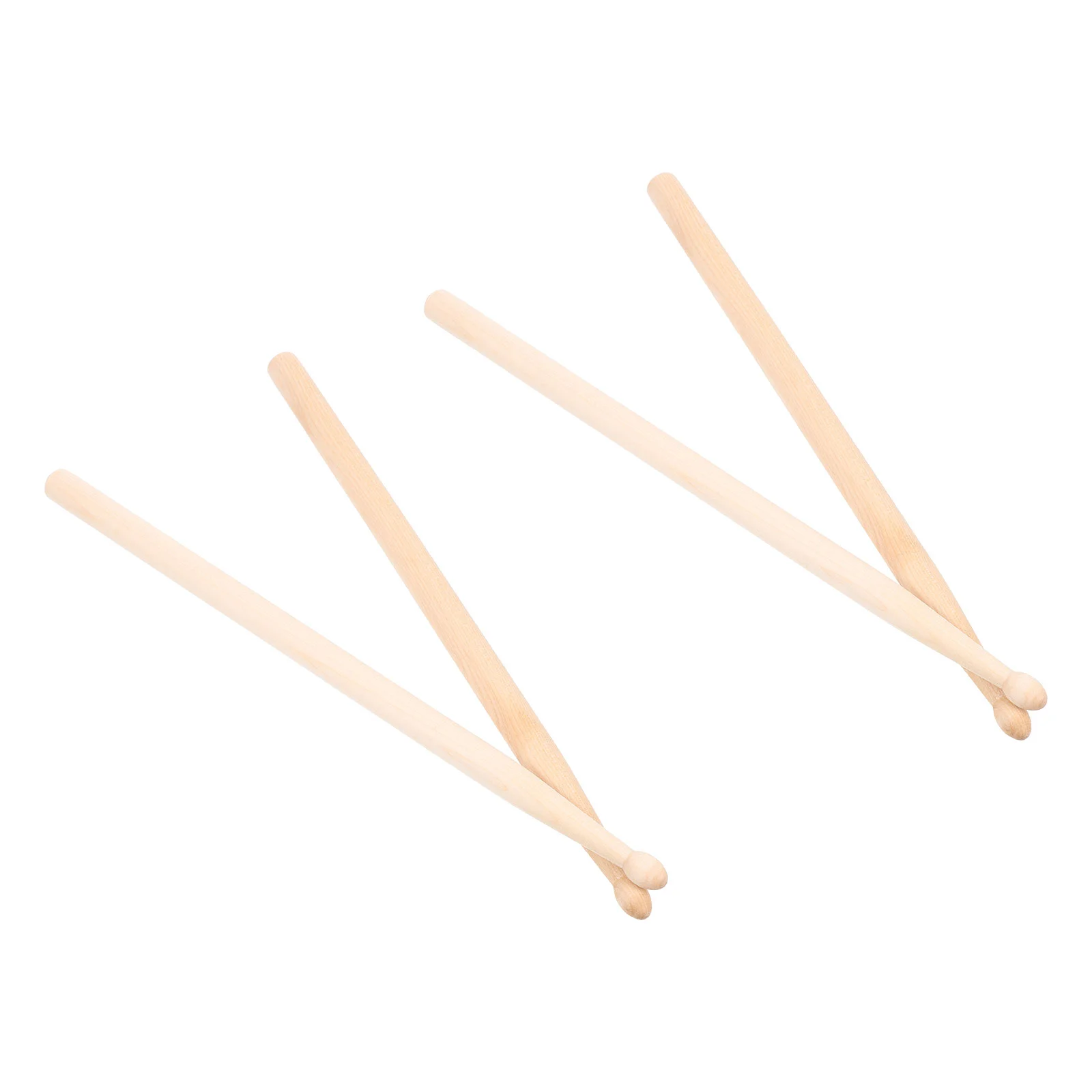 

2 Pairs Children's Drumsticks Smooth Practical and Convenient Universal Wooden Maple Simple Design Percussion Jazz