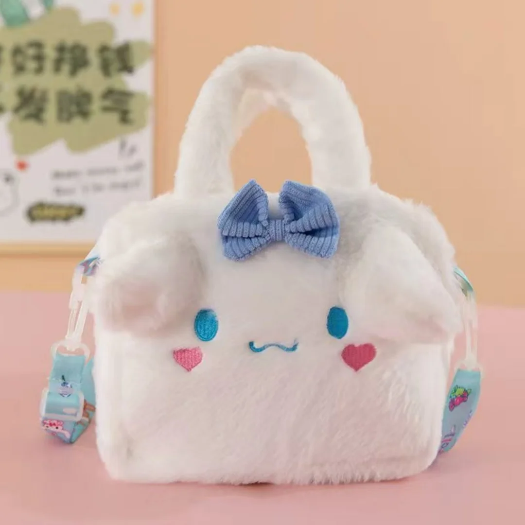 Anime Sanrio Kuromi Capybara Handtasche My Melody Cinnamoroll Plüsch-Kosmetiktasche Hello Kitty Reise-Aufbewahrungstasche Damen Spielzeug Geschenke – Detail 7