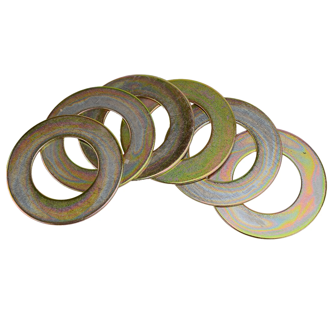 DWCX 6Pcs 40mmx70mmx2mm Excavator Skid Steer Iron Bucket Pin Shim Gasket Fit for Cat Bobcat Komatsu Kubota Takeuchi Case