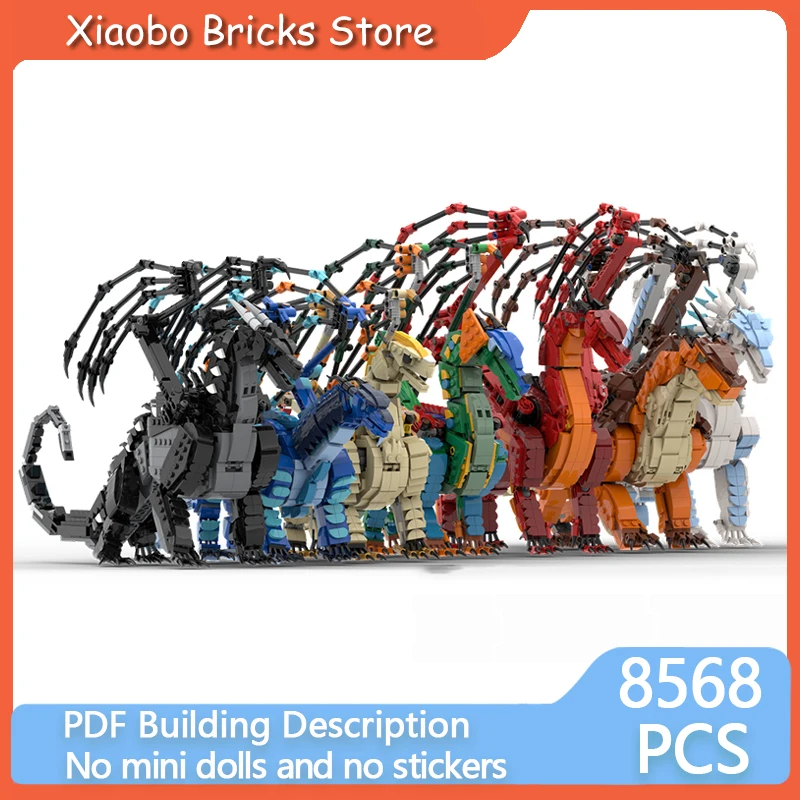 Tribal Spiele Tier Modell MOC Bausteine Dinosaurier Sammlung Modulare Technologie Geschenke Urlaub Montieren Kinder Spielzeug Anzug