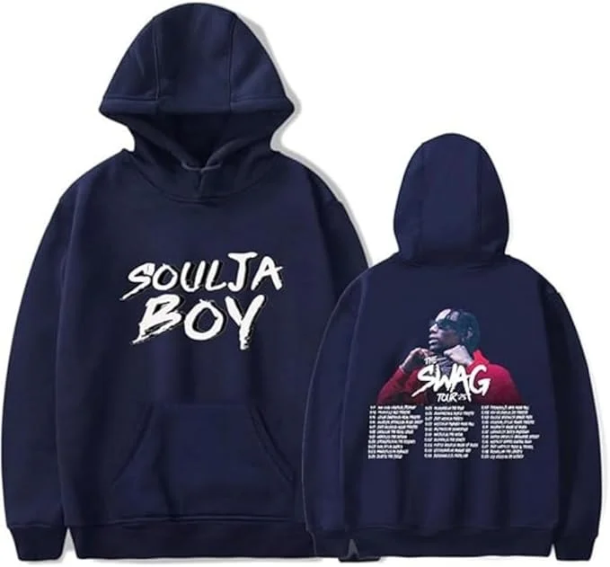 Soulja Boy The Swag Tour 후드티 그래픽 트렌디 컴프트 스트리트웨어 귀여운 에센셜 핏 쿨 긴 소매