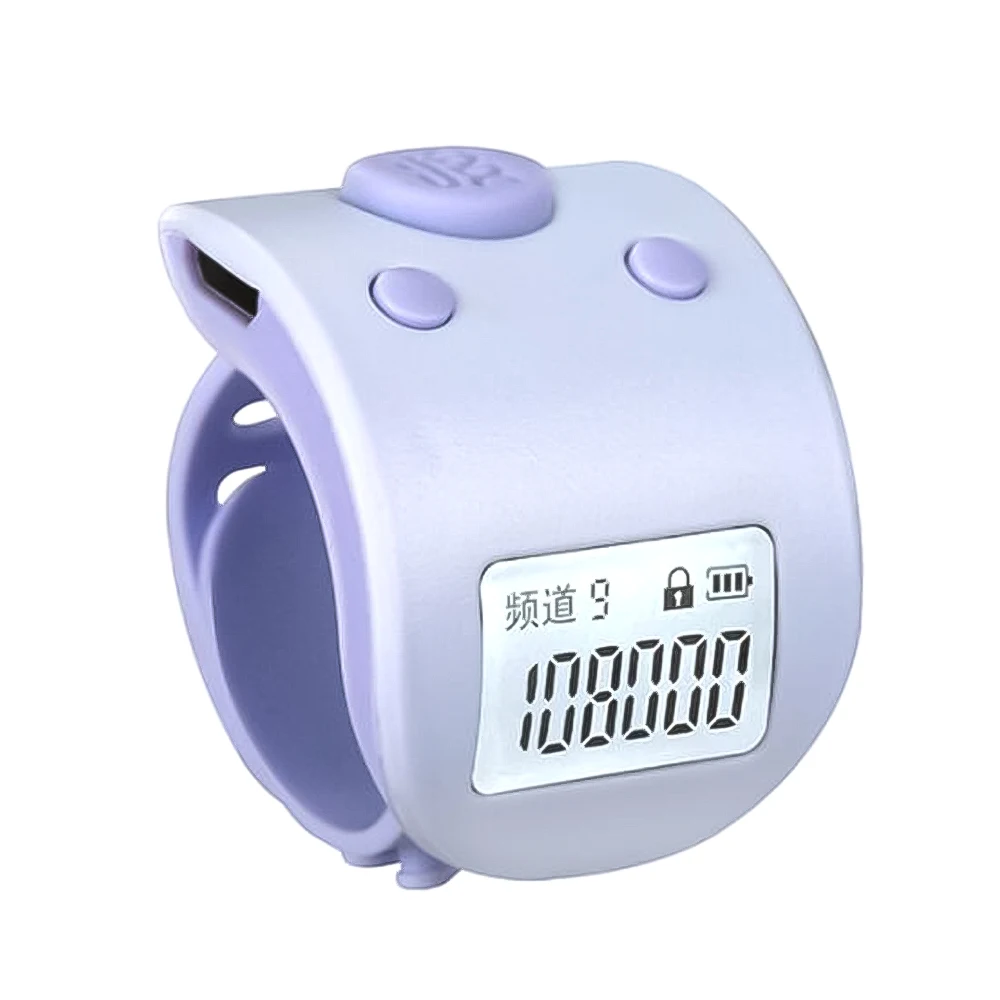 Mini Digital LCD Electronic Finger Ring Hand Tally Counter Multifunctional 6 Digit Prayer Rechargeable Counters Clicker