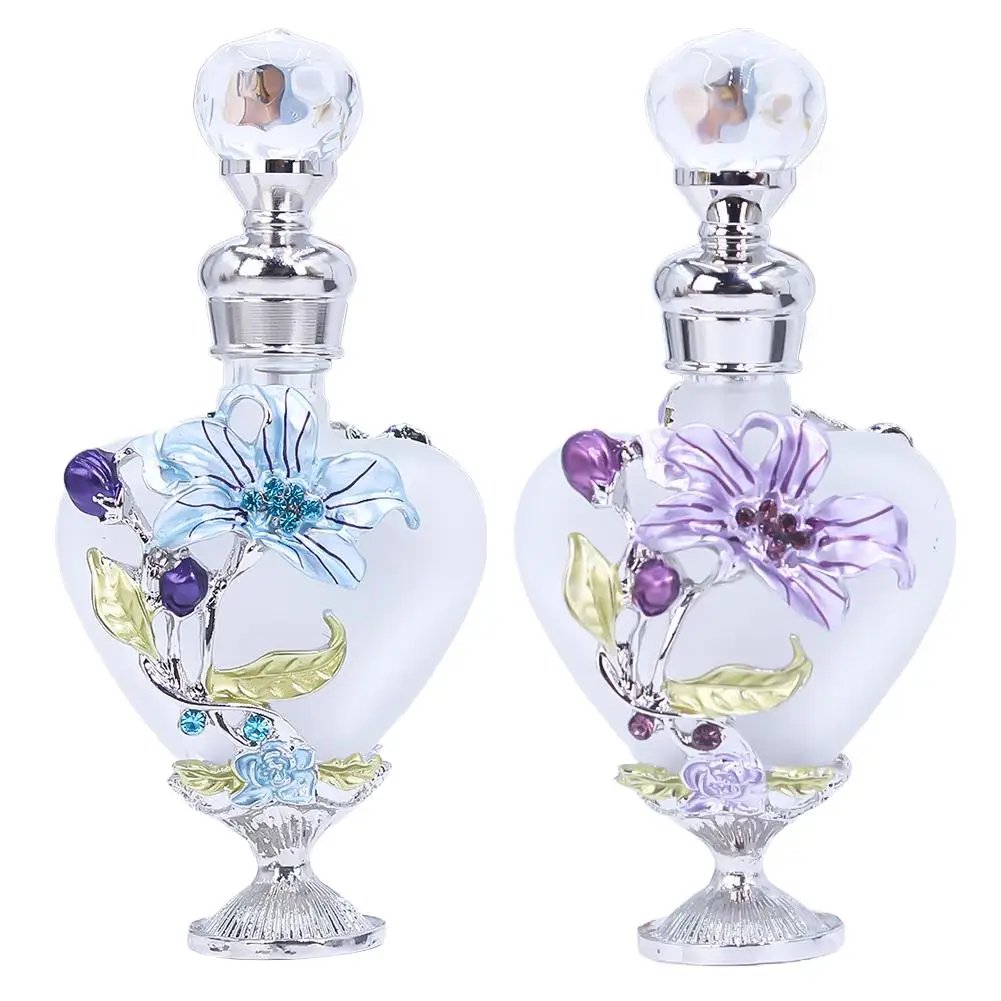 5/10/12/15/25 مللي زجاجة عطر زجاجية فاخرة لإعادة تعبئة الزيوت العطرية تصميم عربي موزع زيت عطري ممتاز بالجملة