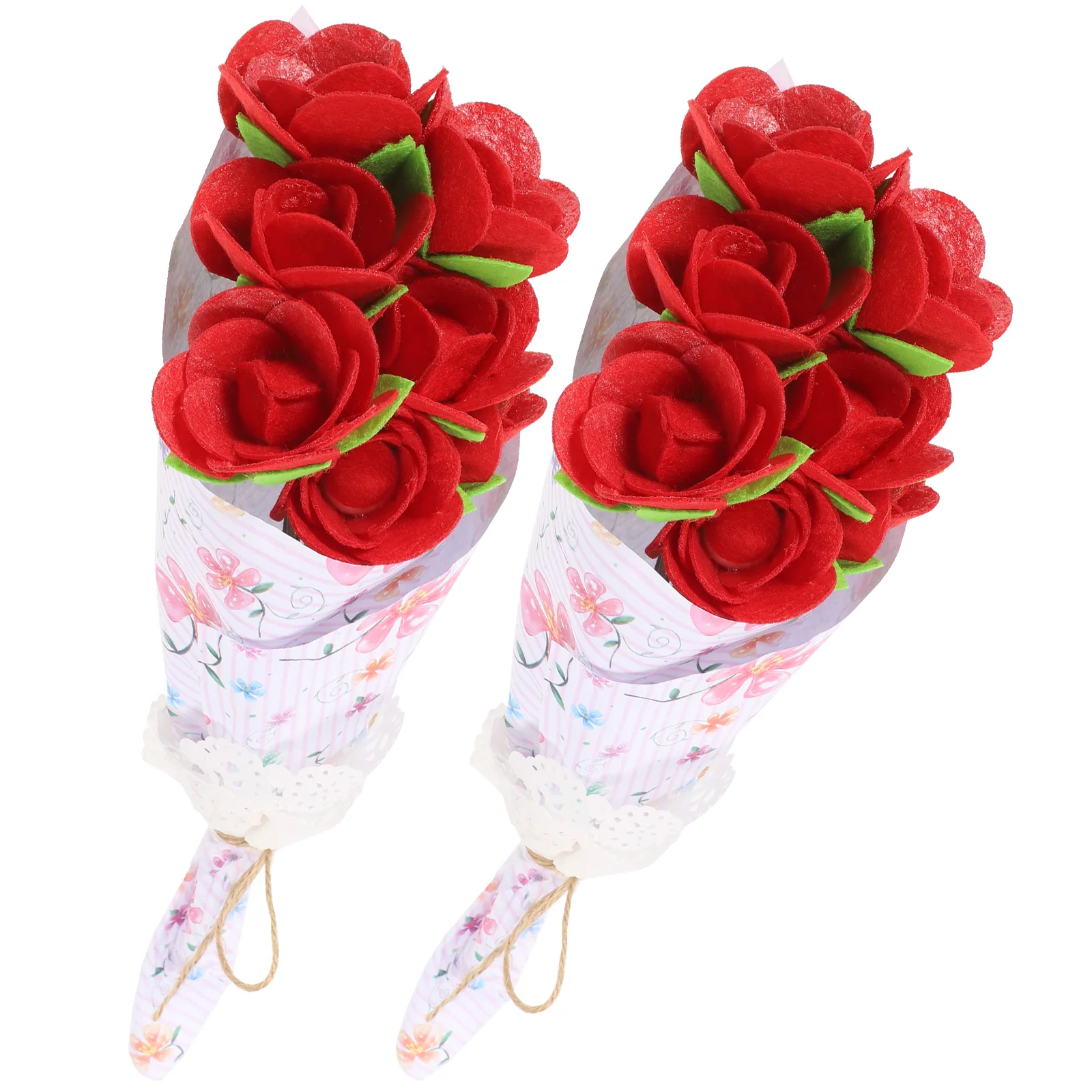 2 Conjuntos de Acessórios Únicos para Buquês DIY, Artesanato Floral para Crianças, Flexibilidade das Mãos, Cognição de Cores e Pensamento Criativo