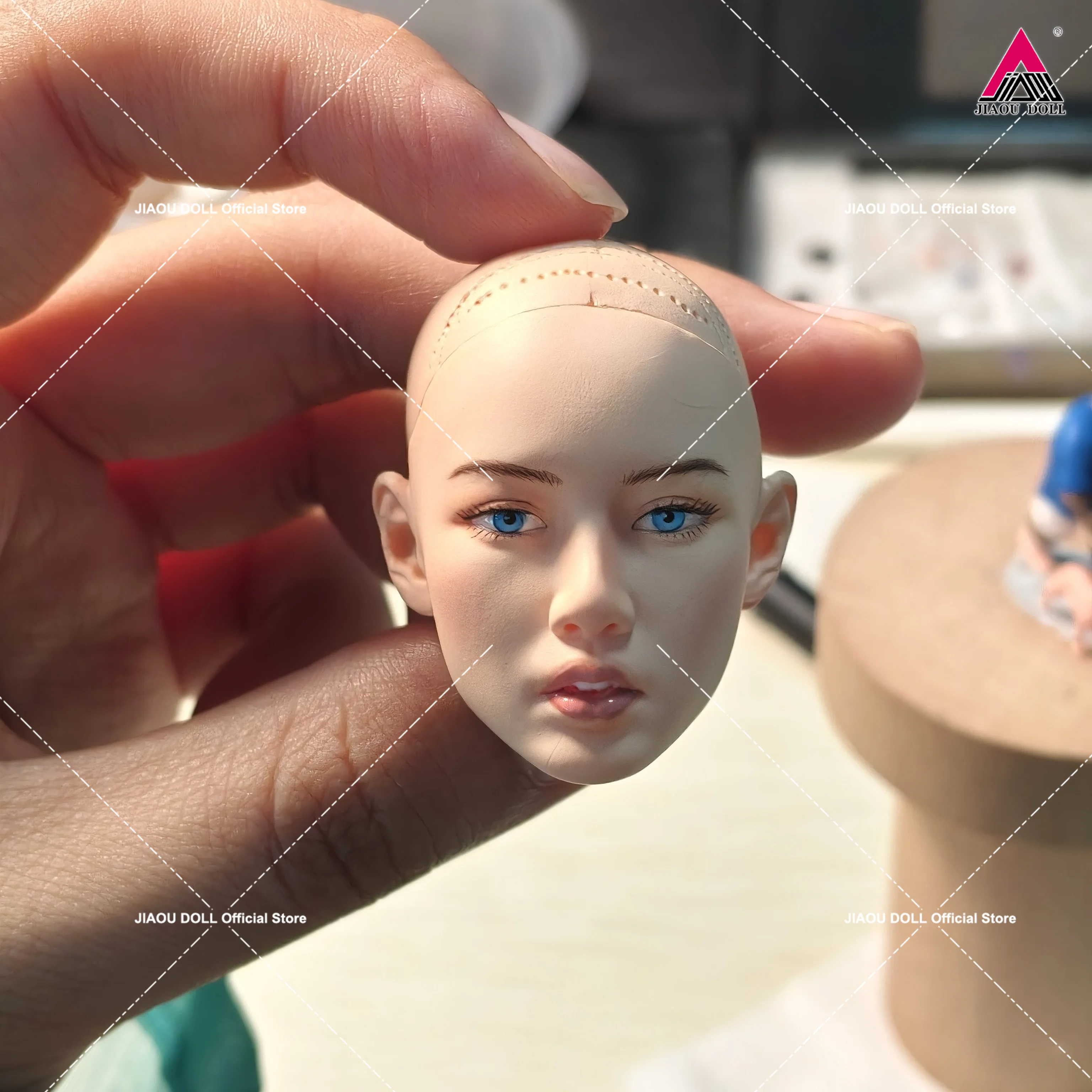 

Индивидуальная окрашенная голова девушки в масштабе 1/6, скульптурная модель из ПВХ, подходит для 12 дюймов, светло-коричневая фигурка женщины-солдата, тело куклы