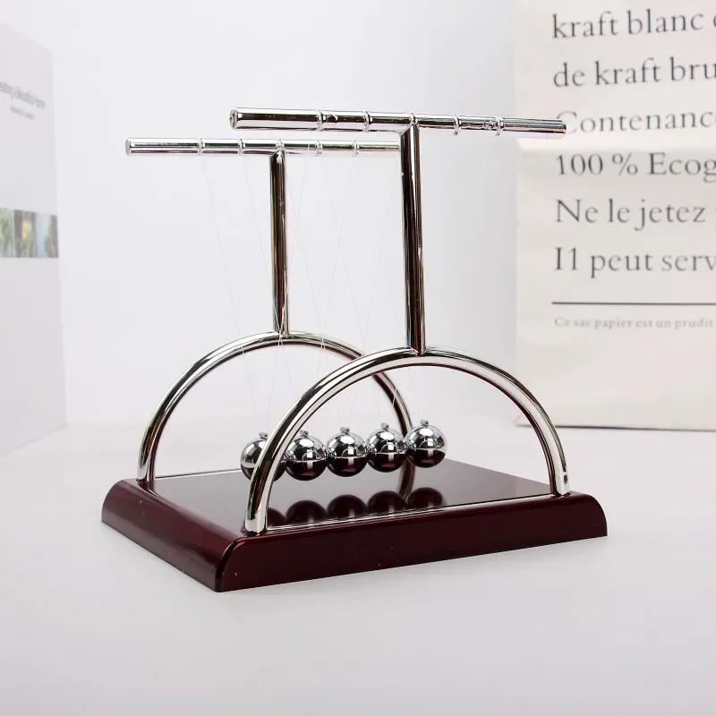 Newton Cradle Balance Steel Balls Perpetual Motion Collision Ball School Teaching Physics Science Pendulum Toy Home Decoration view 6
