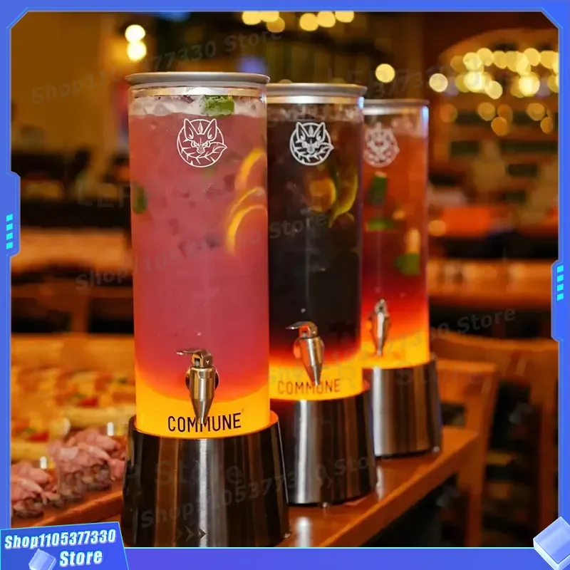 2L 3L Customized Magic Lion Wine Cannon Barrel Luminous Craft Draft Beer Dispenser for Coke Juice Home Party Decoration Gift