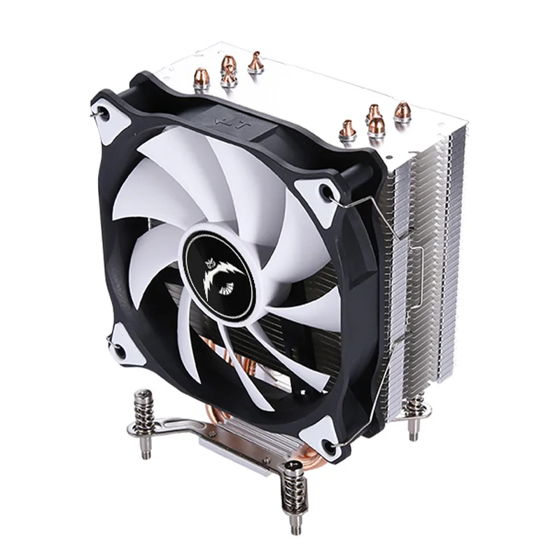 Pendingin CPU x79 x99 4/6 Heat Pipe untuk Prosesor i3 i5 i7 Berpendingin Udara Kipas 120mm senyap 3pin 4pin pasang LGA115x 1200 1700 18xx 2011 2066