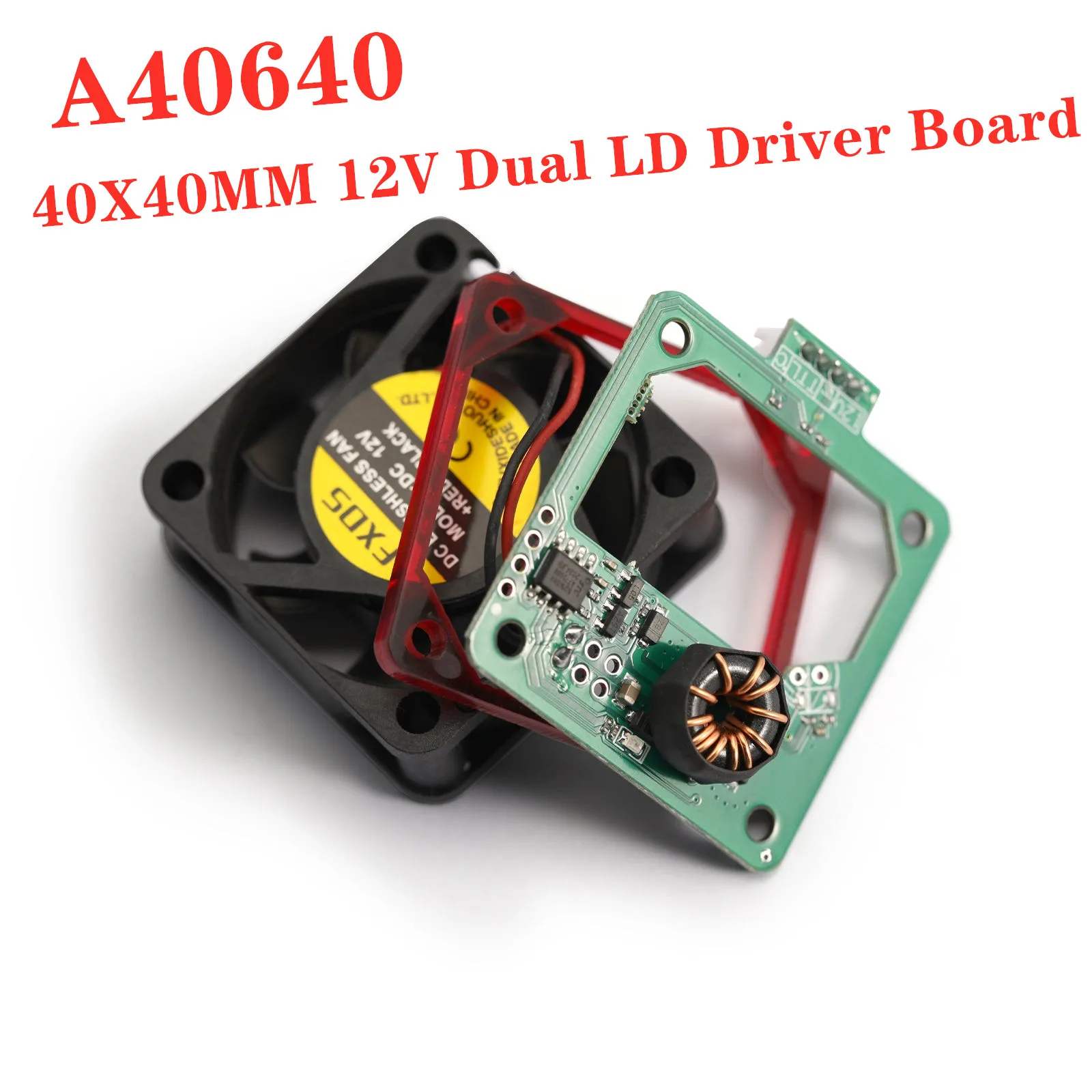 

40X40MM 12V Dual LD Driver Board for NEJE A40640 A40630 F30130 N40630 N30820 A30130 Laser Module