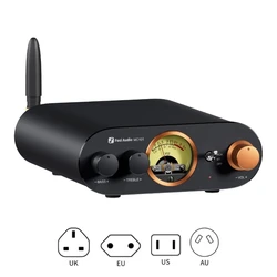 Amplificateur stéréo compatible Bluetooth Unvétérans wn, Mini ampli audio domestique, VU-mètre, Récepteur HiFi 2 canaux pour haut-parleur passif, MC101