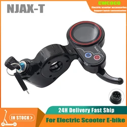 NJAX-T Throttle Accelerator Speed Electric Scooter Instrument Display 48V LCD with key For Zero 8 9 10 8X 10X 11X Kugoo M4 Parts