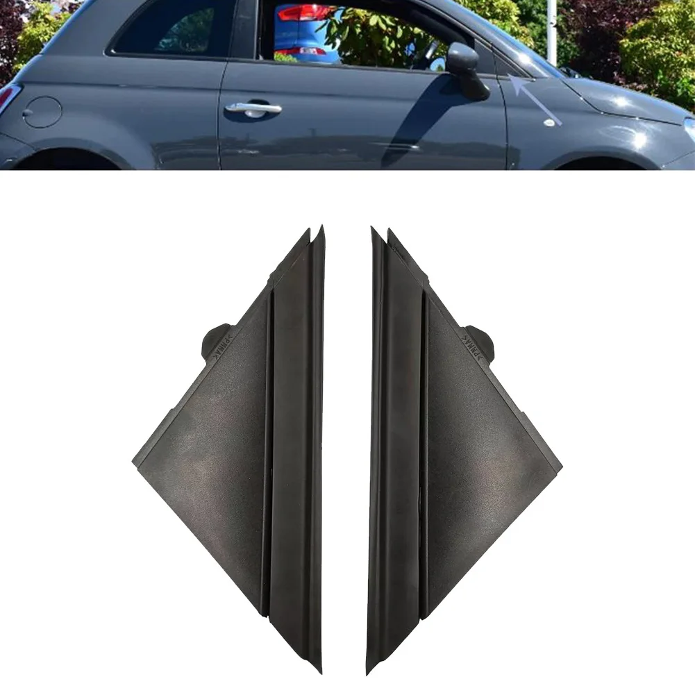 

Exterior Trim Replacement A-pillar Triangle Trim Protector Front Window Cover For FIAT 500 Exterior Door Panel Fade Prevention