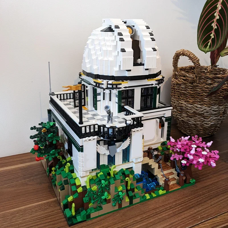 

new3876PCS MOC910027Mountain View Observatory Perfect building set Building Blocks Architecture Collection Series Birthday Gift