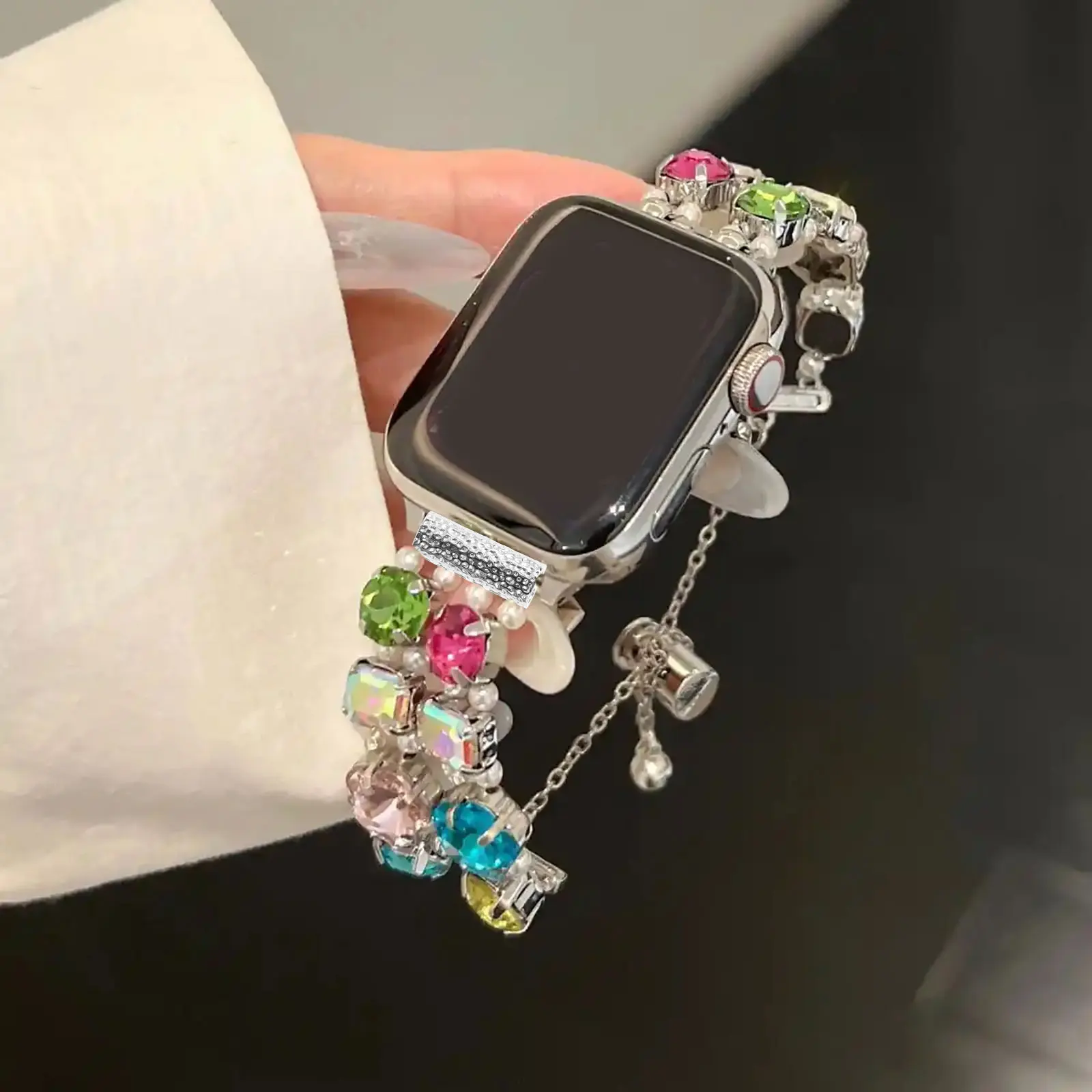 

10pcs Watch Band Connectors Strap Hinges Compatible Smartwatch Accessories Metal Alloy Buckle Fasteners Durable Easy Use