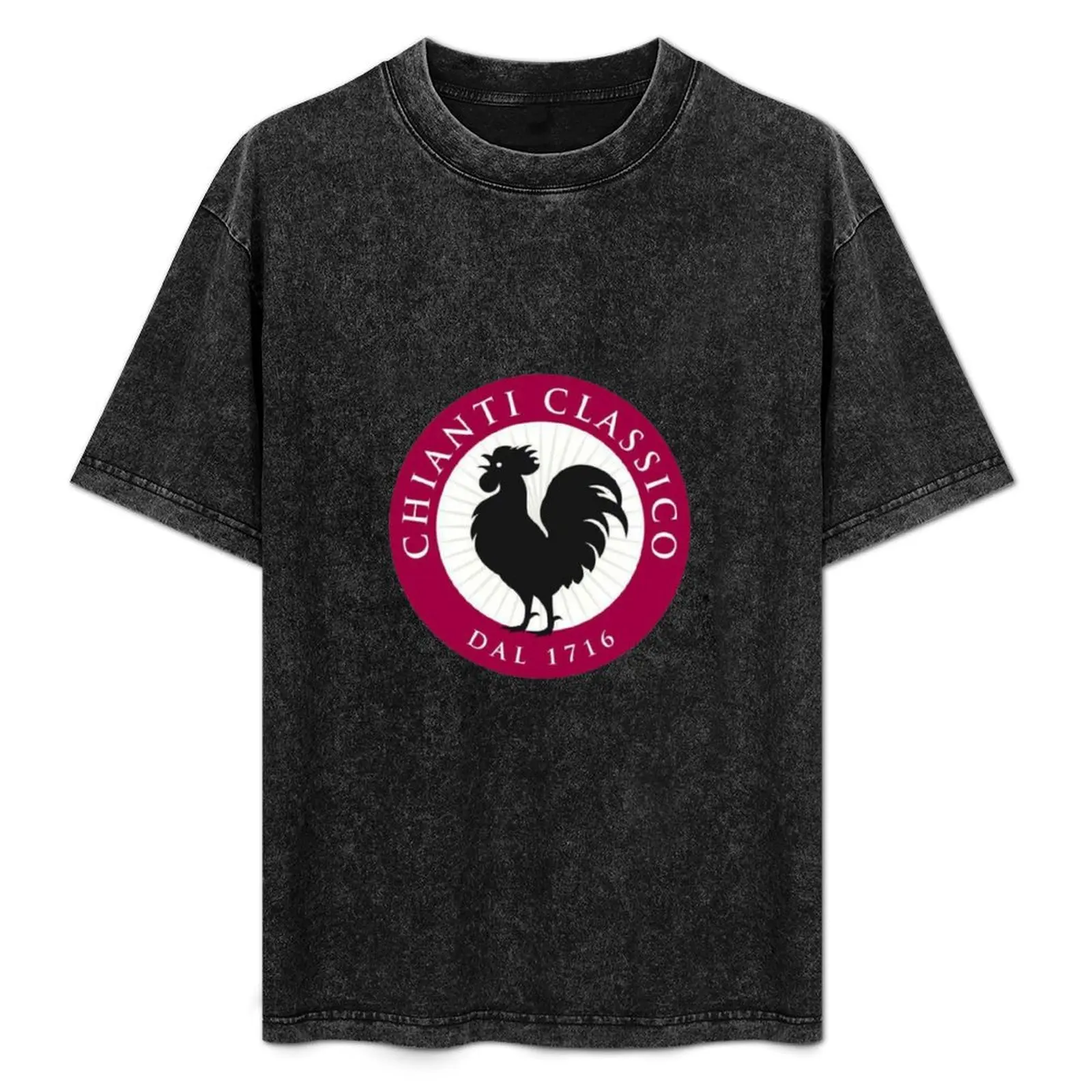 Camiseta Chianti Classico, Simple, Casual, de Manga Corta, de Algodón