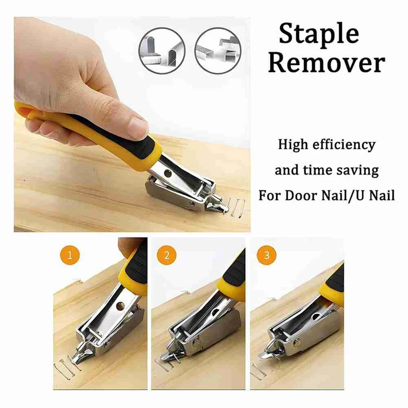 4Pcs Upholstery and Repair Staple Remover Tack Puller Nail Remover Tool Set,for Furniture Floor Wall Wooden Case Frame-A23U