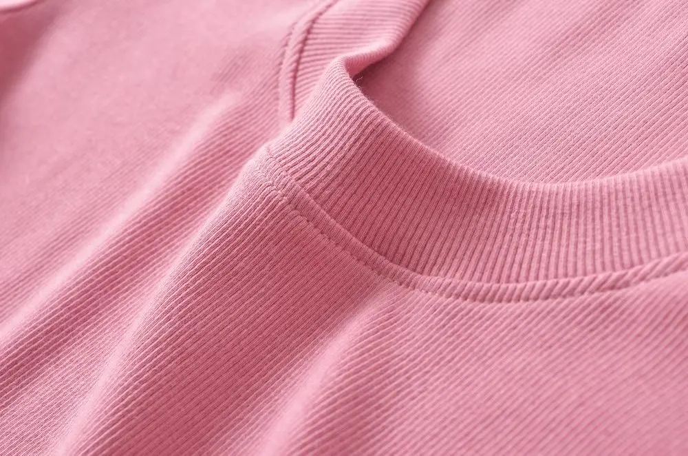 Slim Fit ort Sve T-irt Women's Summer New Sle Pure Color U-Ne Ant Waist Hot Girl Street Sle Versatile ort Top